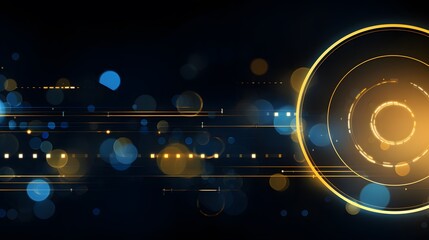 
yellow and blue Abstract technology background circles digital hi-tech technology design background. concept innovation. vector illustration