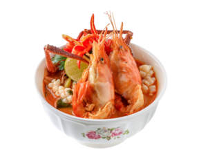 Thai Food, Creamy Shrimp Tom Yum transparent png