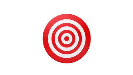 Red target circle cutout
