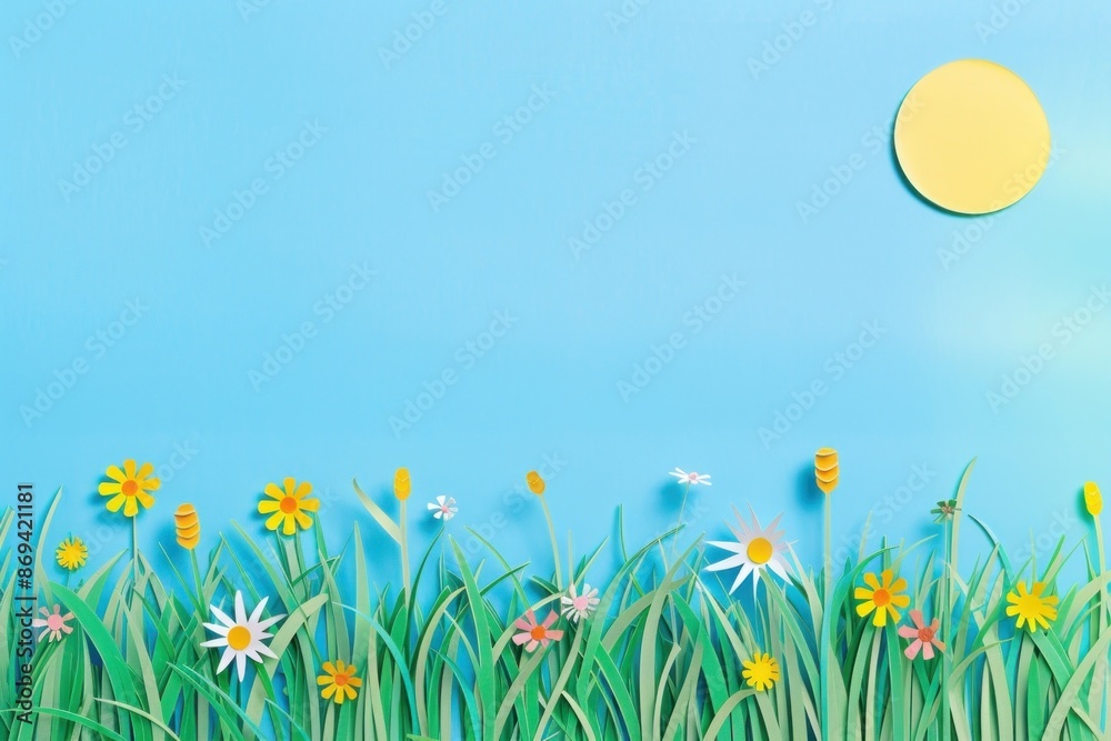 Sticker backgrounds outdoors painting flower.