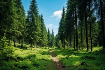 Nature forest green vegetation.