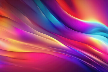 Obraz premium A vibrant abstract background glowing with a 16:9 light multi-color spectrum texture, gradient transition, blending hues, intense luminosity, high resolution, digital rendering
