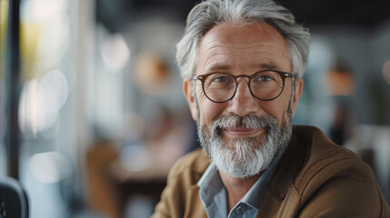 Senior man meeting with a financial advisor to discuss insurance