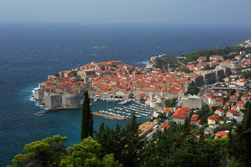 Panorama of old town of Dubrovnik, Croatia