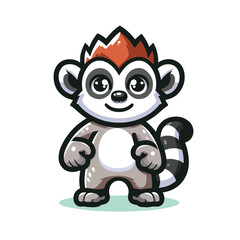Coati mascot vector design illustration 