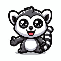 Coati mascot vector design illustration 