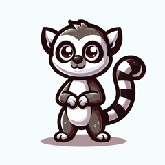 Coati mascot vector design illustration 