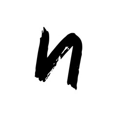 Handwritten Brush Alphabet and Number