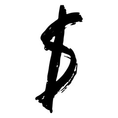 Handwritten Brush Alphabet and Number