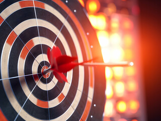 Business Target, Target market, Targeted audience, Corporate business vision, business growth process, technology trend, economic improvement concepts, Concept of aim and objective achievement.