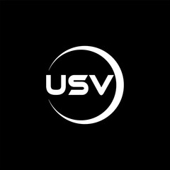 USV Letter Logo Design, Inspiration for a Unique Identity. Modern Elegance and Creative Design. Watermark Your Success with the Striking this Logo.