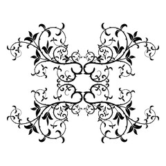 Decorative frames, Retro ornamental frame, Vintage rectangle ornaments and ornate border, Silhouette ornaments, Flower ornaments.