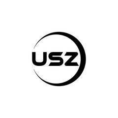 USZ Letter Logo Design, Inspiration for a Unique Identity. Modern Elegance and Creative Design. Watermark Your Success with the Striking this Logo.