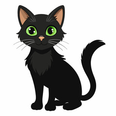 cat face vector and illustration