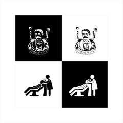 Illustration vector grafik of barber shop icon