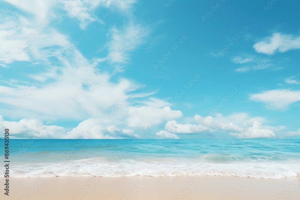 Poster blue sky beach backgrounds outdoors.