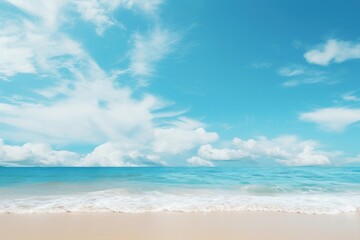 Obraz premium Blue sky beach backgrounds outdoors.