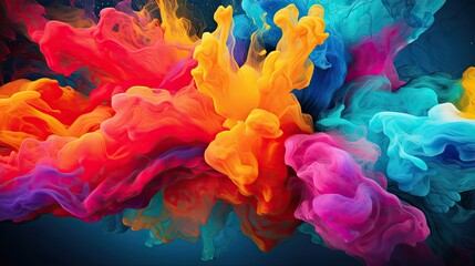 Fototapeta premium colorful splash of paint