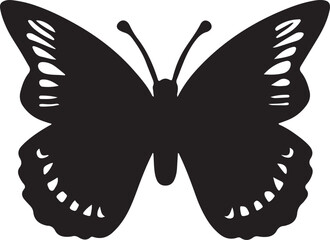 
Monarch butterfly silhouettes collection, vector illustration isolated on white background