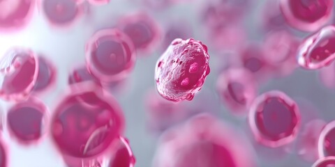 Microscopic background of human or embryonic stem cells in a laboratory setting. Concept Stem Cell Research, Laboratory Environment, Microscopic Imaging, Cell Biology, Embryonic Development