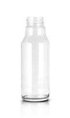 glass empty juice bottle