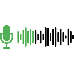 Podcast Audio Wave Icon