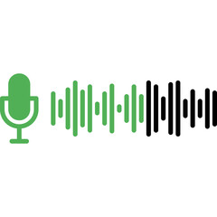 Podcast Audio Wave Icon