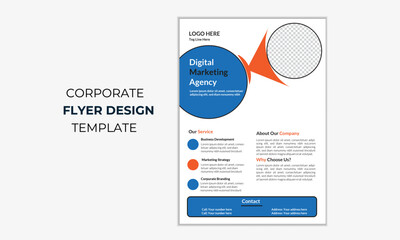 Modern and Creative business flyer template. Corporate flyer design.