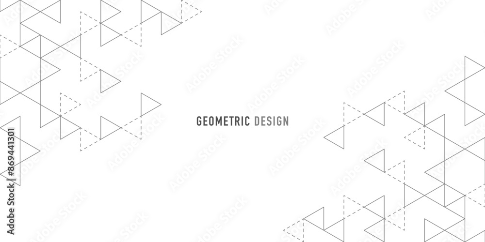 Sticker abstract vector background with a geometric pattern of triangle shapes. graphic design element