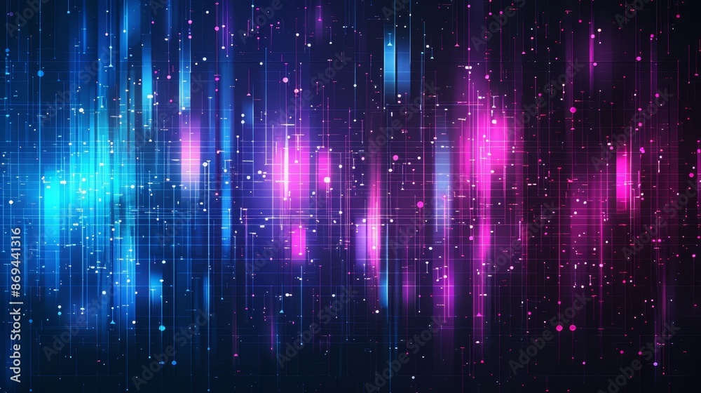 Poster screen red, blue, and noise effect. digital static pixel error signal. retro scratched rewind video 
