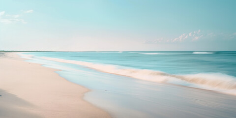 Obraz premium Photo of an empty calm beach
