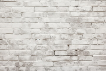 Fototapeta premium Texture of white coloured brick wall.
