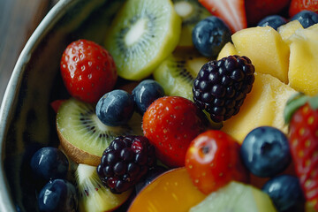 fruit salad in a bowl