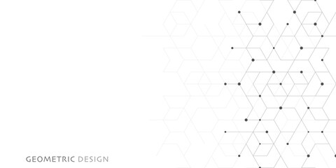 Abstract vector background with simple geometric figures and dots. Graphic design element and polygonal shape pattern