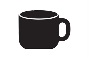 Coffee Mug Silhouette Design Vector Illustration Clipart Eps