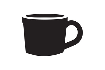 Coffee Mug Silhouette Design Vector Illustration Clipart Eps