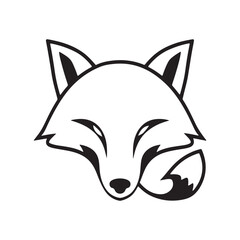 A fox silhouette vector art