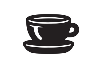 Coffee Mug Silhouette Design Vector Illustration Clipart Eps