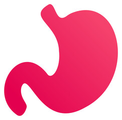 Stomach Sticker Disgetive Illustration