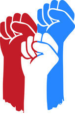 Flat Hand Fist Illustration