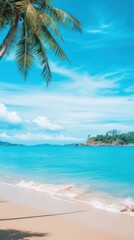 Naklejka premium Beautiful landscape wallpaper shoreline outdoors horizon.