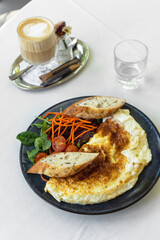 Egg White Omelet, Protein Breakfast, Healthy Eating