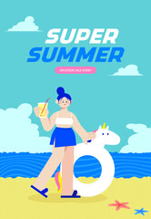 Super Summer, let's spend it cool in the sea!
