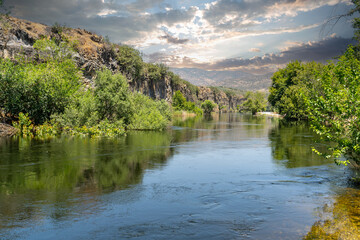 Adala Volcanic Canyon. The canyon, also known as "Hermos Canyon", extends for 5 km between Demirk&ouml;pr&uuml; Dam and Adala District of Salihli district.