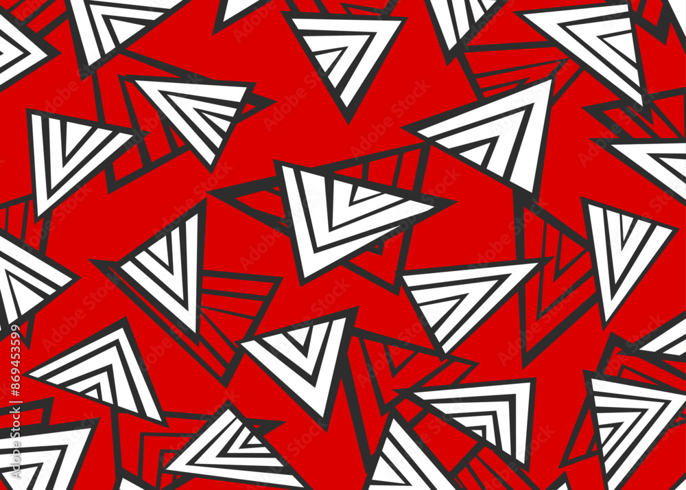 Poster abstract background with seamless irregular overlapping triangle lines pattern