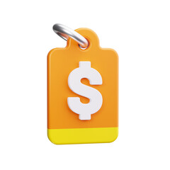 tag 3d render icon