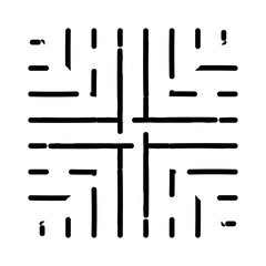 点や線のシンボル模様