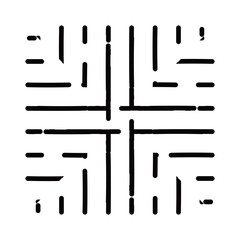 点や線のシンボル模様