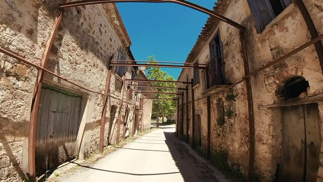 Il borgo medievale abbandonato di Roscigno Vecchio,Salerno,Campania,Italia