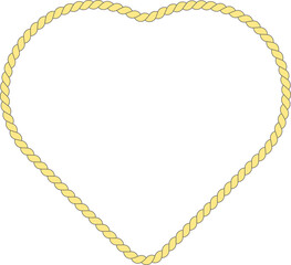 Rope frame border illustration.